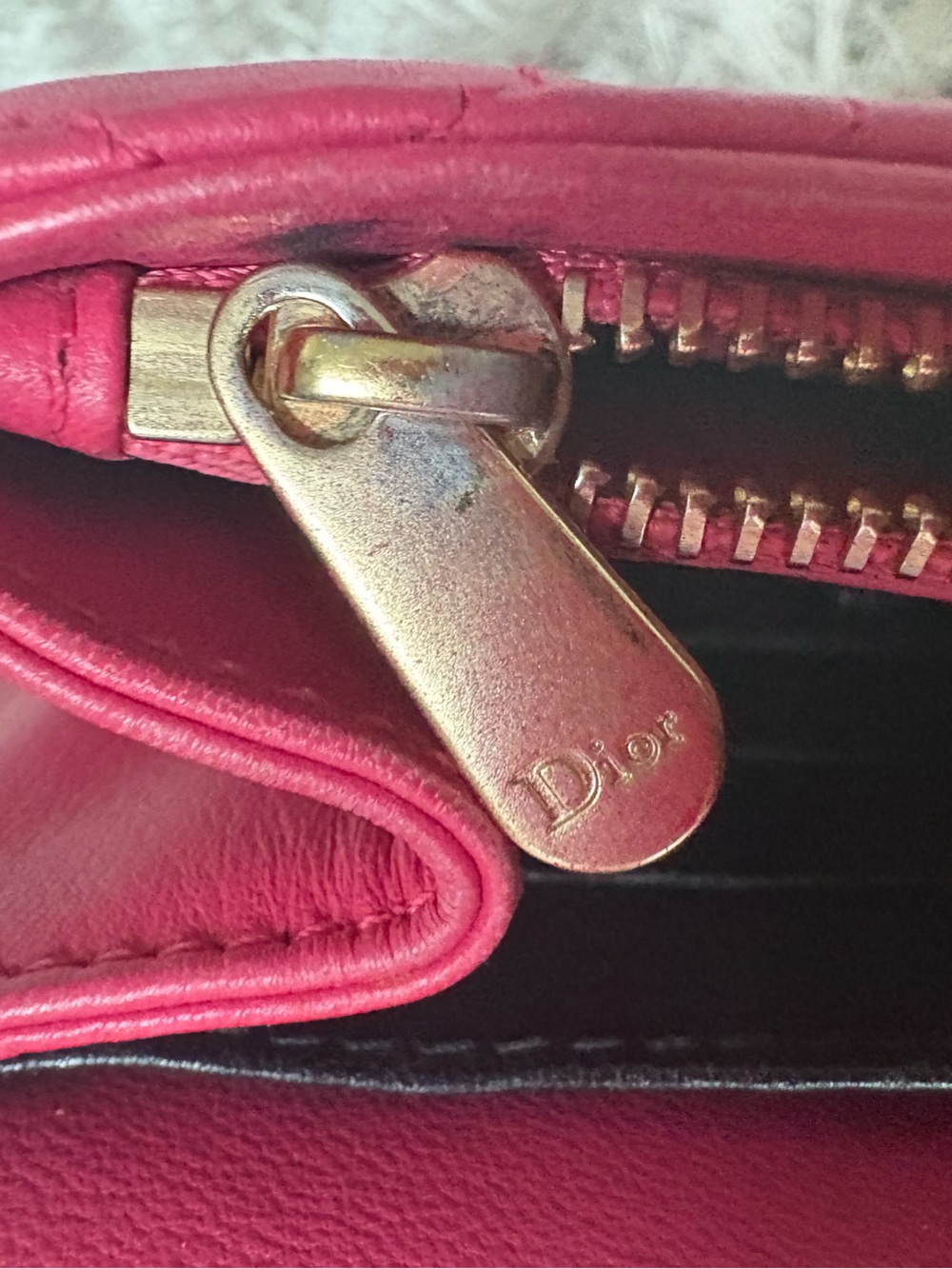 Lady Dior WOC Hot Pink Quilted Leather Chain Crossbody - Picture 12 of 14